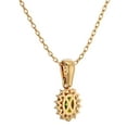 thumbnail image 4 of SuperJeweler 1 1/3 Carat Oval Shape Peridot and Diamond Necklace In 14 Karat Yellow Gold, 18 Inches For Women, 4 of 6