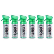 Boost Oxygen 3 Liter Canned Oxygen Bottle w/Mouthpiece, Natural (6 Pack)