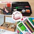 thumbnail image 5 of 3-Layer Organizer Case Stack & Carry Box, Plastic Multipurpose Storage Container Box, Portable Handled Storage Box with Removable Tray for Organizing Sewing Supplies, 5 of 5
