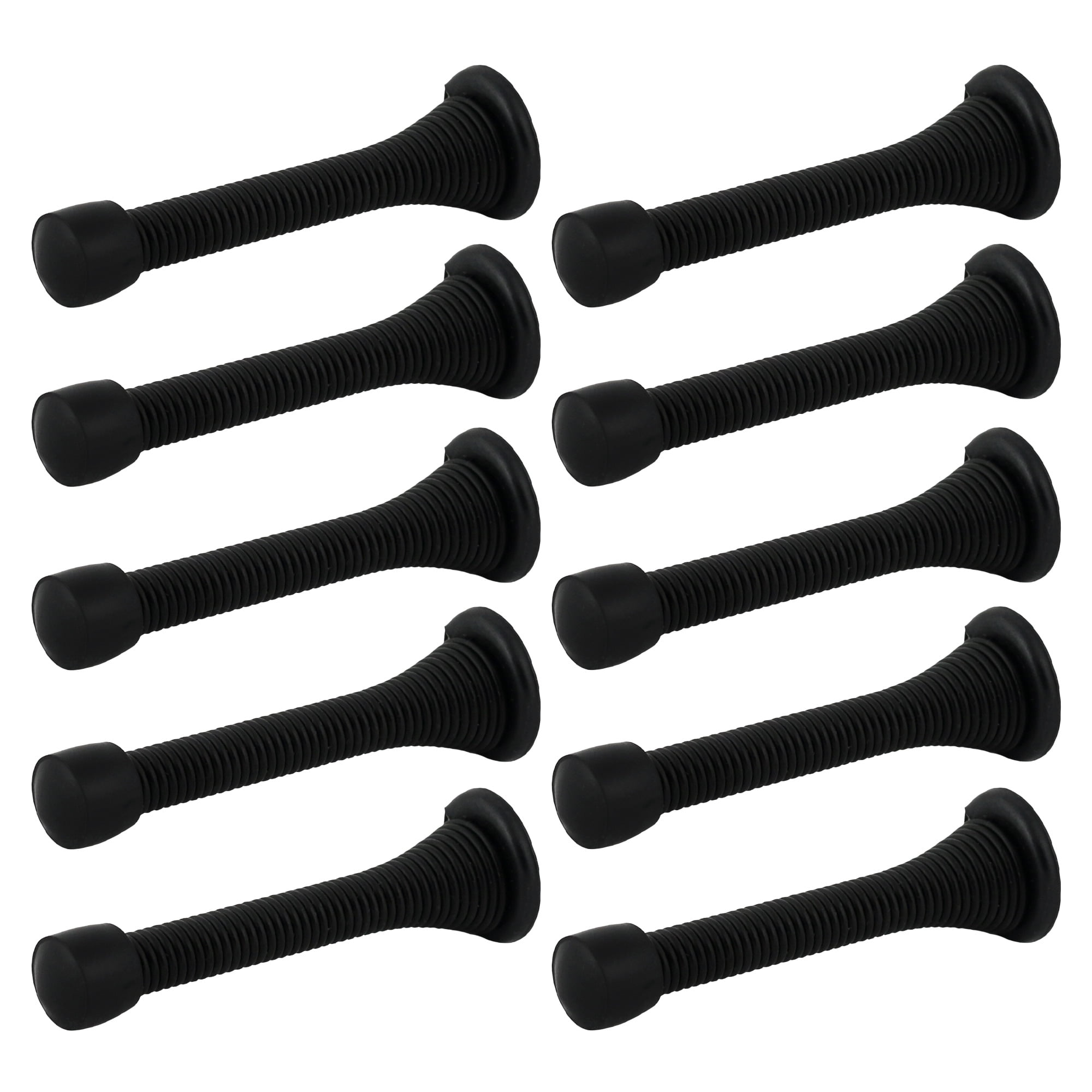 10 Pack of Flexible 3 1/8” Spring Doorstops Door Stop Hardware, Oil