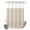 Beige, variant on No Hook Shower Curtain, Simple Line Linen Texture Shower Curtains for Bathroom with See Through Top Window, Beige Modern Art Geometric Waterproof & Washable Bath Curtain Small Stall 36"x78"
