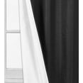 thumbnail image 2 of Sapphire Home 2 Panels Grommet Faux Silk Satin Blackout Window Curtain Panels 84" Long, Insulated Thermal Foam-backed Lined, Room Darkening, Solid Color, Beige, 2 of 2