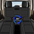 thumbnail image 7 of AOMSAZTO Custom Seat Covers for Jeep Wrangler 2018-2024 4Door Car Seat Covers for Jeep Wrangler Faux Leather Seat Protectors Full Set Black, 7 of 7