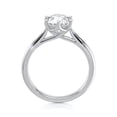 thumbnail image 2 of Eterna Jewel 14K White Gold Plated Engagement Ring - 1.23 Ct Round Brilliant Cut Lab-Created Diamond Solitaire Ring - Prong Setting Engagement Jewelry for Women - Wedding Promise Ring, 2 of 3