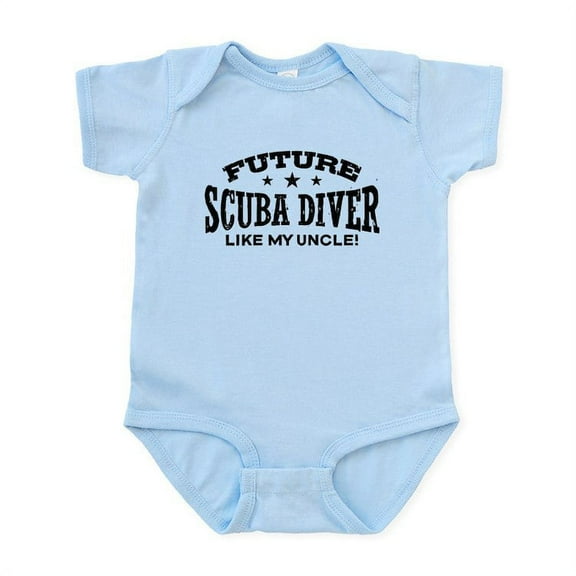 CafePress - Future Scuba Diver Like My Uncle Infant Bodysuit - Baby Light Bodysuit, Size Newborn - 24 Months