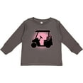 thumbnail image 3 of Inktastic Golfing Girls Golf Cart Girls Long Sleeve Toddler T-Shirt, 3 of 5