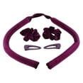 thumbnail image 3 of Heatless Curling Rod, Professional Purple Portable Flexible Hair Curl Ribbon  For Home, 3 of 8