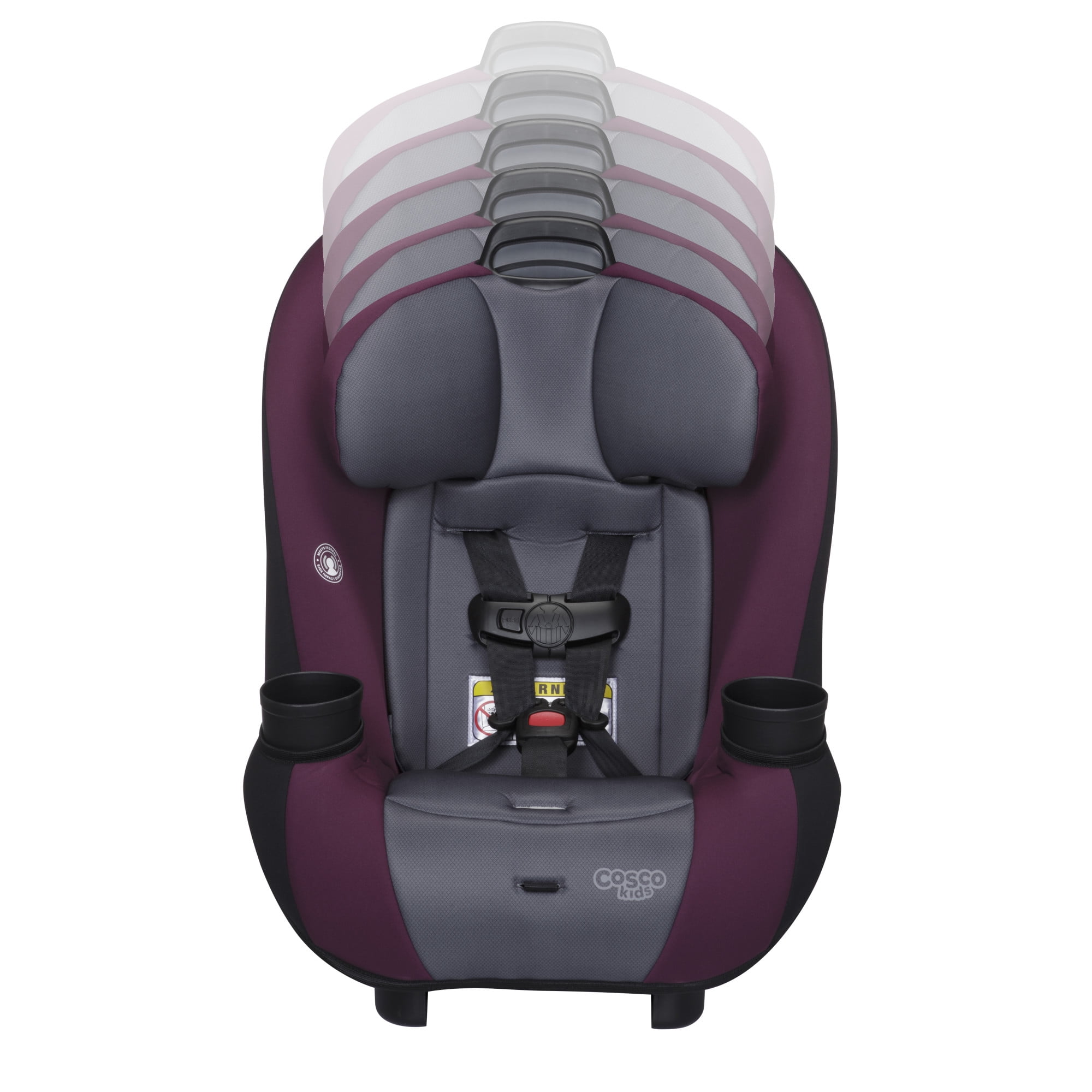 Cosco Kids Entrada Infant & Toddler Convertible Car Seat, Berry Wine