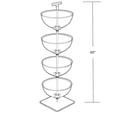 thumbnail image 2 of Four-Tier 16" Bowl Floor Display, 2 of 4