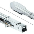 thumbnail image 4 of LAICAIW Stainless Steel Utility Food Tongs Set Kitchen Metal Tongs for Cooking Grilling Barbecue BBQ and Serving Salad (9 12 Inch 4 Pieces), 4 of 6