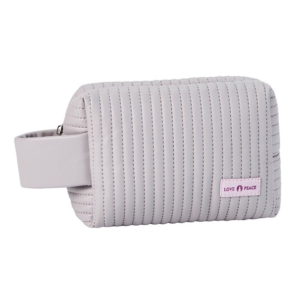Bolso cosmético de pastel octogonal de PU Bolso cosmético cuadrado de color caramelo MFZFUKR BST3045566-4
