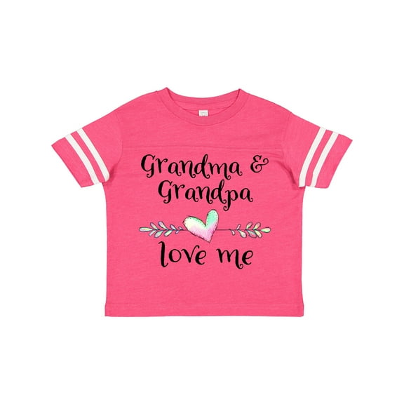 Inktastic Grandma and Grandpa Love Me Heart Grandchild Boys or Girls Toddler T-Shirt
