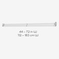 thumbnail image 6 of Zenna Home Double Curtain Rod 72 in. L Chrome Silver, 6 of 6