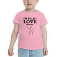 thumbnail image 2 of I'm Told I love Fencing Cute Toddler T Shirts for Boys Girls (Pink, Youth S), 2 of 5