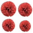 thumbnail image 4 of Inteprter 1 Uds. Conjunto de decoraciones de flores de papel rojo de 7,8 pulgadas para fiesta de cumpleaños pañuelos colgantes flores bolas de Kits de decoración para fiestas Rojo 10 pulgadas, 4 of 6