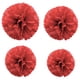 thumbnail image 3 of Moyic 1 Uds. Conjunto de decoraciones de flores de papel rojo de 7,8 pulgadas para fiesta de cumpleaños pañuelos colgantes flores bolas de Kits de decoración para fiestas Rojo 14 pulgadas, 3 of 6