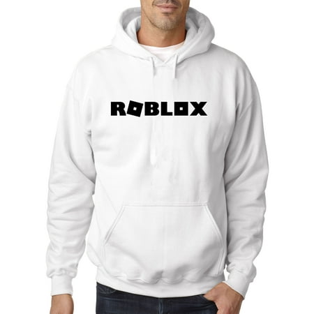 Trendy Usa 1168 Adult Hoodie Roblox Block Logo Game Accent Sweatshirt Xl White - ugly christmas sweater v1 roblox