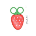 thumbnail image 2 of Ciseaux de Sécurité Rouges pour Enfants en Forme de Fruits Mignons Outils de Découpe de Papier pour Enfants avec Couvercle de Protection pour l'Art Scolaire, 2 of 4