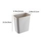 thumbnail image 2 of Papelera rectangular de plástico con tapa abierta, moderna, con cubo interior extraíble para una limpieza fácil. Ideal para el hogar, la cocina, el baño y la oficina. Aestivo | Gris | AESTIVO, 2 of 7