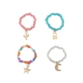 thumbnail image 1 of Anillo Con Cuentas De Flores, Anillos Coloridos Con Cuentas De Arroz, Anillos De Joyería, Regalos Para Mujeres Y Niñas 4 Uds Cateissary AP005883-00, 1 of 6