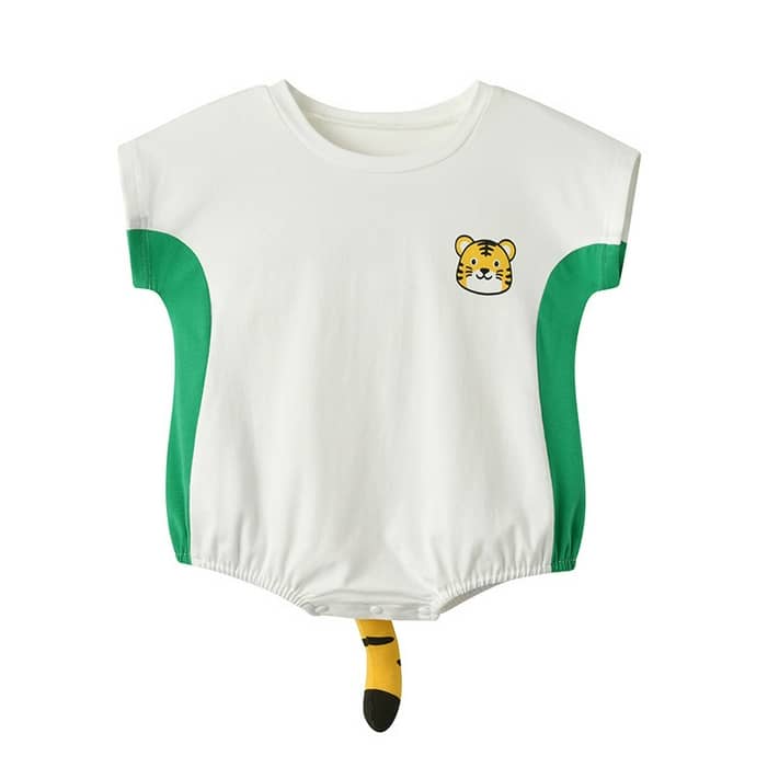 Andrew Halliday veelbelovend referentie Mikrdoo Baby Clothes Baby Romper Summer Tiger Print Romper One Piece  Outwear Bodysuit White 24-36 Months - Walmart.com