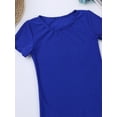 thumbnail image 4 of Sinleey Girls Boys Short Sleeves Ballet Dance Unitard Leotard Stretchy Gymnastics Athletic Biketards Blue 12, 4 of 7