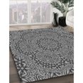 thumbnail image 3 of Ahgly Tapis d'Intérieur Lavable en Machine Carré Gris Foncé, 8 Pieds Carré, 3 of 7