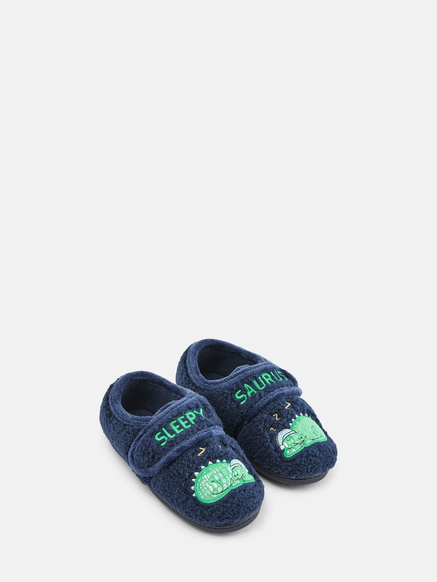 Wonder Nation Baby and Toddler Boys Embroidered Slippers