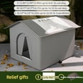 thumbnail image 2 of Winter Outdoor Stray cat shelter Insulation for cat House Coldproof and Insulated Designs for Strays Cats All Season Large Capacity and Warm for Garden (Gray(No Fixed Support Structure), S), 2 of 4