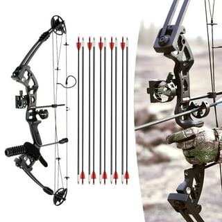 Genuine Compound Bow Set 30-60lbs Adjustable Archery Hunting Right
