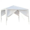 thumbnail image 3 of Waterproof Outdoor 10x10 Canopy Gazebo & Beach Sun Shelter Commercial Portable Enclosed Party Tent with 4 Removable Sidewalls, White, 3 of 9