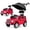 Red, variant on INFANS Licensed Mercedes Benz Push Car for Toddlers, Outdoor Ride on Toy with Parent Control Handle, Adjustable Canopy, Horn, LED Lights for 3+ Years