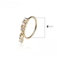 thumbnail image 2 of 22G Dangle Nose Rings Hoops 14K Gold CZ Cartilage Earrings Dangling Nose Piercing Jewelry for Women, 2 of 2