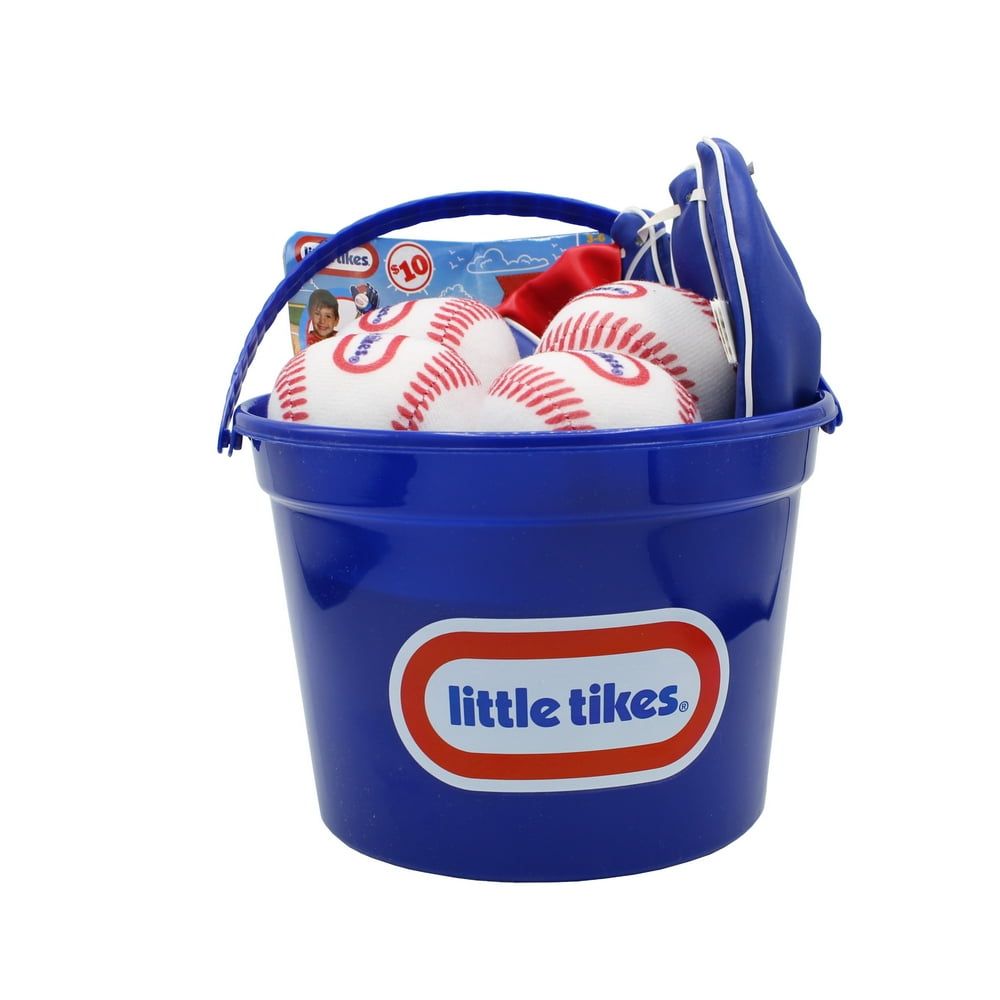 Little Tikes Baseball Bucket Ball And Mitt Set