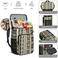thumbnail image 5 of Geometric Pattern Cooler Backpack – Waterproof Insulated Backpack Cooler with Minimalist Style, Leak-Proof Design for Beach Days, Office, and Travel, 5 of 6