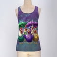 thumbnail image 5 of Tbopshirt Womens Tank Tops Mardi Gras Graphic Round Neck Casual Sleeveless Shirts Summer,M, 5 of 5