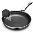 thumbnail image 1 of Frying Pan, 12-Inch Hybrid Non Stick Frying Pan, Dishwasher Oven Broiler Safe, Non Toxic Chef's Pan, PFOA Free Cookware, Compatible with All Cooktops, 1 of 7