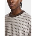 thumbnail image 4 of No Boundaries Stripe Pattern Tee with Short Sleeves, Men's XS-4XLT, 4 of 5