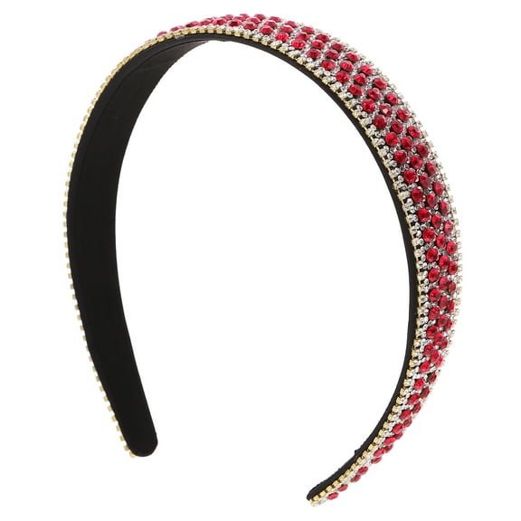 Wide Headband Women Fashionable Headband Rhinestone Hair Band Teen Girl Headdress