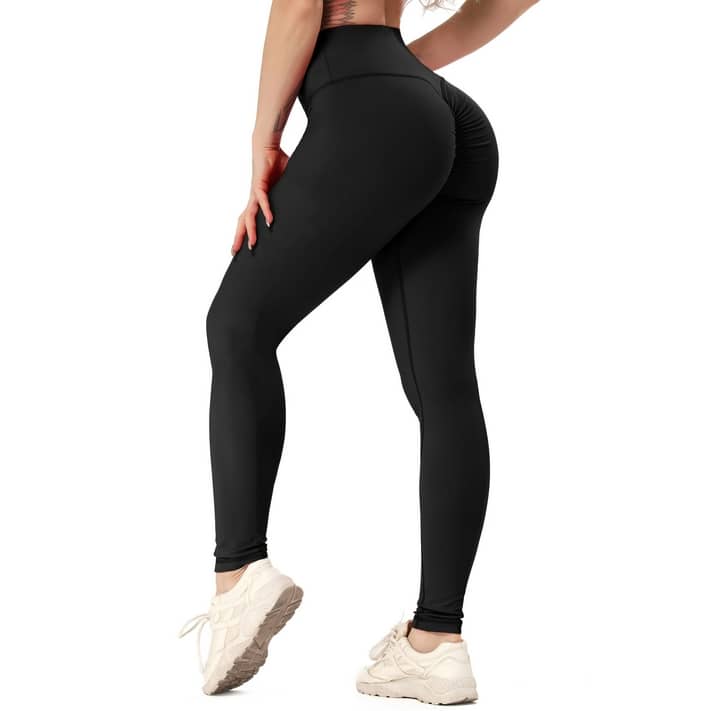 FITTOO Women Yoga Pants High Waist Scrunch Ruched Butt Lifting Workout  Leggings Sport Fitness Gym Push Up Tights - Walmart.com