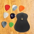 thumbnail image 4 of WEUVEB Electric Acoustic Guitar Picks Storage Holder Black PU Bag Portable Case for String Instruments, 4 of 7