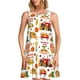 thumbnail image 1 of Balery Fall Farm Pumpkin Vestidos de verano para mujer con estampado: vestido holgado sin mangas, vestido playero informal y cómodo para días calurosos., 1 of 7