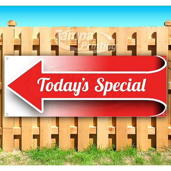Today'S Special 13 oz Vinyl Banner With Metal Grommets