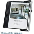 thumbnail image 2 of HTYSUPPLY Wall Mount Reference System - 10 Double-Sided Panels - 20 Sheet Capacity - Universal Size Panels (Letter-Size/A4) - Black - VEO Design (V714527), 2 of 8