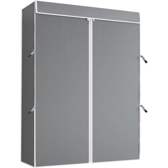 SONGMY Grey Upgarded Polyester Cover, Only fit R2 Plus Garment Rack, 46.1" L x 18.5" W x 77.6" H
