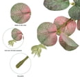 thumbnail image 4 of Uxcell 5.9" Artificial Eucalyptus Stems Silver Dollar Eucalyptus Leaves with Bud Pink Green 40 Pcs, 4 of 5