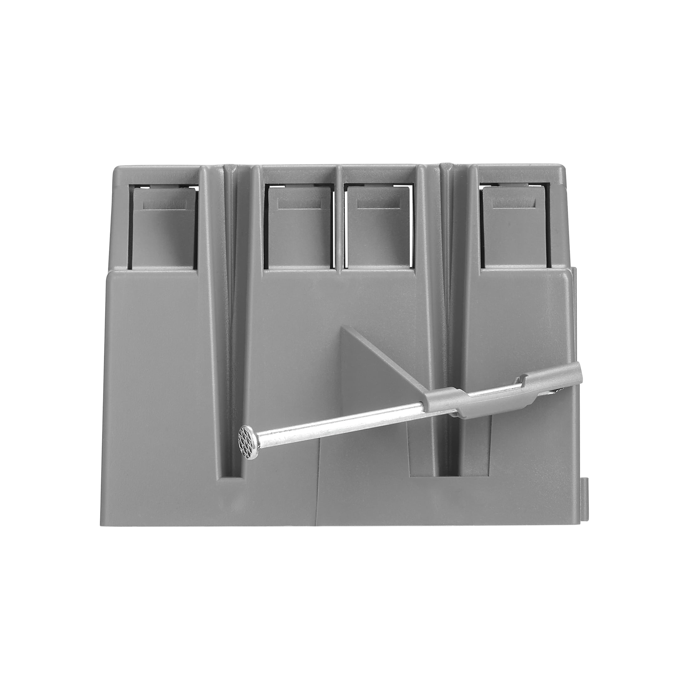 Maxxima 2 Gang 32.5 cu. in. PVC New Construction Electrical Switch and Outlet Junction Box, ETL Listed, Gray (10 Pack)