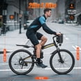 thumbnail image 4 of AIRWEST 26" Folding Electric Bike for Adults - Peak 750W Motor, 48V 7.8Ah Removable Battery, 19.8MPH Max Speed, Dual Shock Absorption, UL2849 Certified E-Bike, 4 of 8