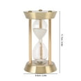 thumbnail image 5 of Metal Hourglass Sand Timer Decorative Vintage High Glossy Sand Replaceable Sandglass Clock, 5 of 5