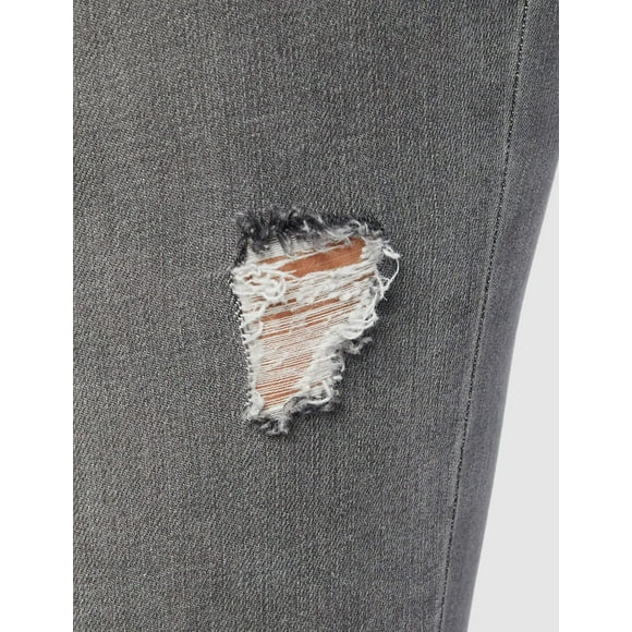 SPANX Pantalon Skinny en Denim Déchiré pour Femmes